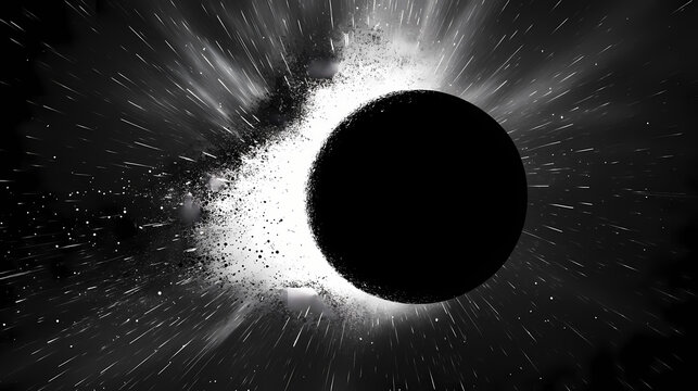 Singularity event horizon. Stellar Horizon. Illustration