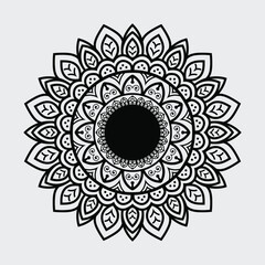Intricate Mandala Art, Vector Mandala Design, A Beautiful Symmetry of Floral Patterns and Geometric Precision
