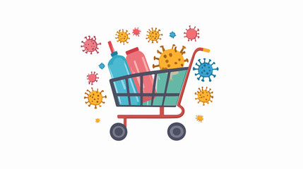 Shopping Cart Cleaning for New Normal After Coronavirus