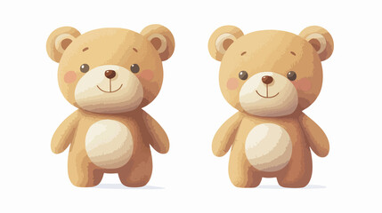 Fototapeta premium Colorful Cute Bear Teddy Animal Toy Wide Angle Centered