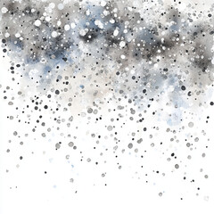 Fototapeta premium Simple illustration of gray and white watercolor splash texture with artistic strokes.