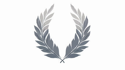 Obraz premium Elegant Gray Rustic Feathers Icon Wide Angle Centered Composition
