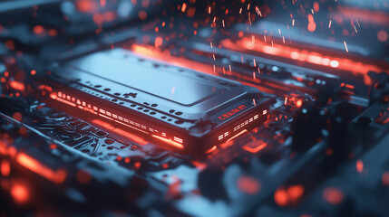 Robotergestützte Montage von Hochleistungsprozessoren in Aktion

