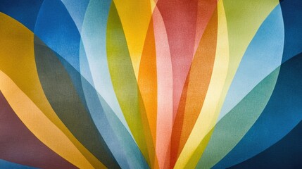 Obraz premium Vibrant Abstract Colorful Background with Curving Shapes and Gradient Hues