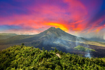 Volcano Batur on Bali