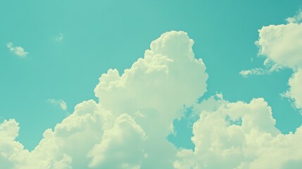 Abstract Shapes in Expansive Sky with Soft Sunlight