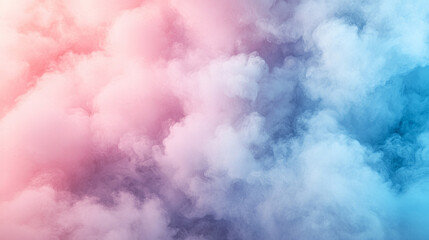 Swirling ink colors form abstract clouds and bursts of paint creating a mesmerizing rainbow background with minimalistic bright tones and a blurred empty space on the side for a clean caption space

