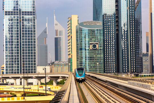 Metro railway in Dubai