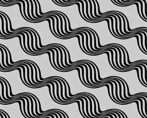 Circles Wavy pattern. Abstraction. Illusion. A simple motive. Background, seamless pattern, wrapping paper, clothing prints, fabric patterns, scarf, wallpaper, carpet, packaging.