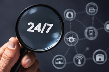 A 24-hour service network group loupe for business search