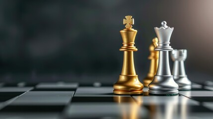 A team of savvy entrepreneurs strategizes over a chessboard, embodying tactics for success in the business world.