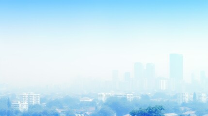 Explore a smogfilled skyline, where towering skyscrapers reach for the sky amidst the haze of urban life.
