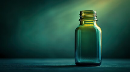 Macro Shot of Bottle Reflecting Soft Sunlight