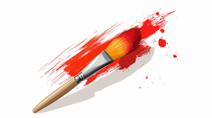 Fototapeta premium Professional Paint Brush Art Tool Icon Design Vector Illustration