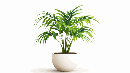 Obraz premium Decorative Potted Plant Icon Isolated on White Background for Design Projects