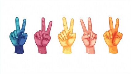 Obraz premium Professional Hand Signal Icon Design: Emoticon Human Finger Gesture