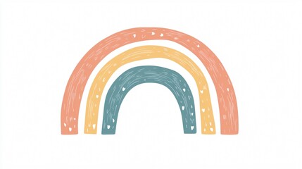 Boho Nursery Rainbow Print for Playroom and Kids Baby