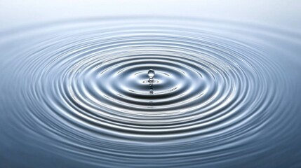 Soft Ripples on Clear Blue Water Surface in Motion