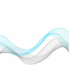 Gray-blue wave pattern. Abstract vector wave. Eps 10