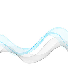 Gray-blue wave pattern. Abstract vector wave. Eps 10