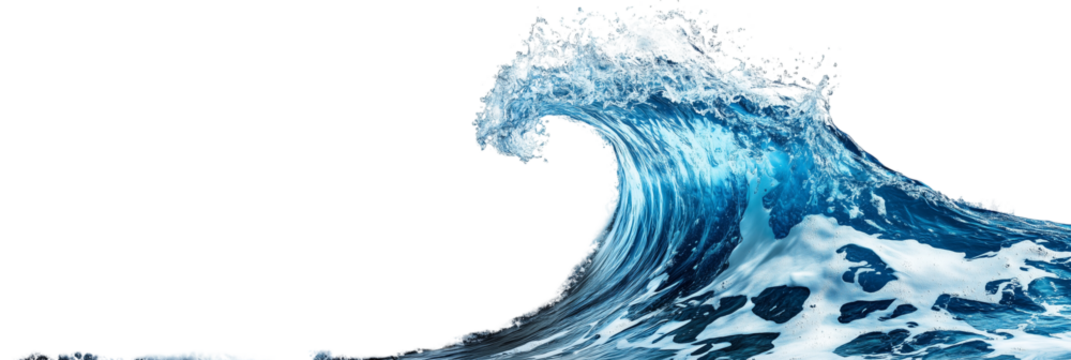 wave of water isolated 