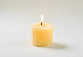 burning candle in the dark