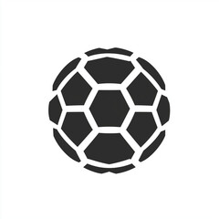 Fototapeta premium Black soccer ball on white background