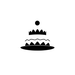 Fototapeta premium A delightful cake design, fit for royalty. This image showcases a layered cake with a crown, symbolizing celebration and luxury.