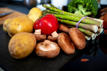 Fresh Ingredients Ready for Home Cooking