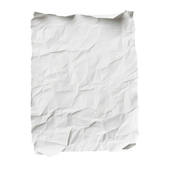 Crumpled transparent paper poster on a shadowed background, isolated for clear visibility and creative use, small paper poster background with shadow isolated