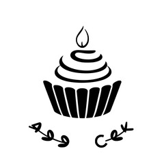A delightful cupcake with a single candle, a sweet treat perfect for birthdays or celebrations. Indulge in this delicious dessert, a symbol of joy and happiness.