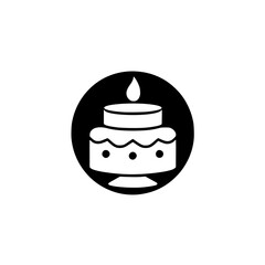 A delectable birthday cake with a single candle, a timeless symbol of celebration and joy. This iconic image is perfect for adding a touch of sweetness to any design project.