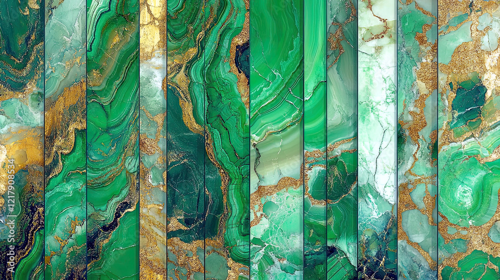 Poster elegant green gold marble digital print pattern for sophisticated design needs and decor projects