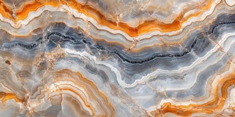Obraz premium Abstract Grey Orange and White Marble Texture