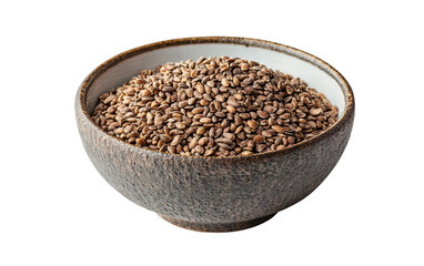 A Bowl of Roasted Nuts and Seeds Symbolizing the Abundance of Nature and Vitality isolated on transparent background.
