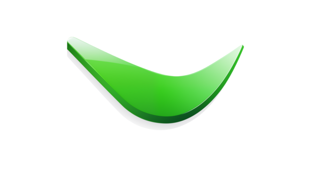 Abstract Green Checkmark Icon Modern Clean and Minimal Design for Website App and Presentation