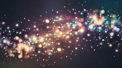 A mesmerizing cosmic scene filled with vibrant, colorful stars and nebulous clouds, evoking a sense of wonder and exploration.
