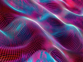 Obraz premium abstract neon light waves