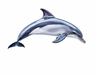 A Majestic Dolphin Leaping in the Air