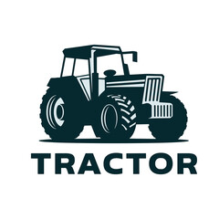 Illustration of a Tractor logo minimalist
