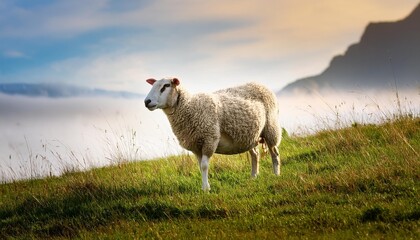 Fototapeta premium sheep in the field
