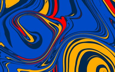 Abstract horizontal background with colorful waves