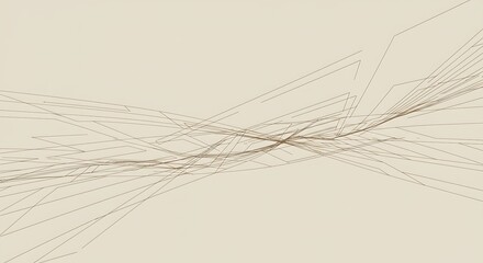Obraz premium Abstract beige line art