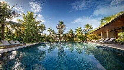 Obraz premium pool at night
