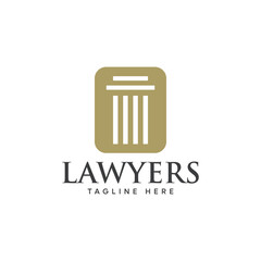 justice logo concept Law firm logo design Lawyer logo vector template