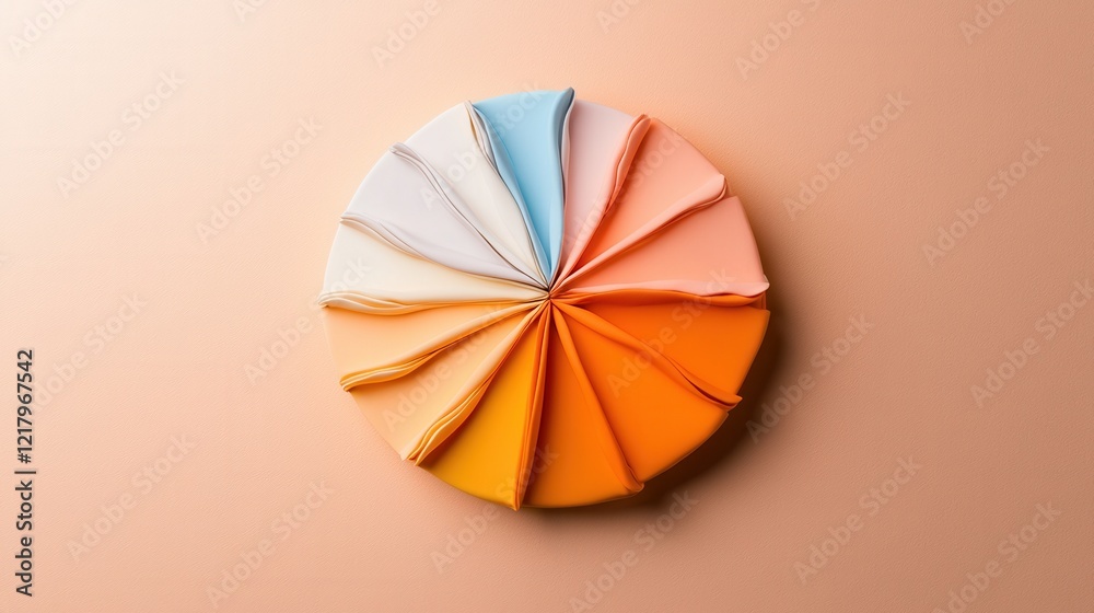Poster A vibrant pie chart comparing preferences for natural versus artificial tanning methods