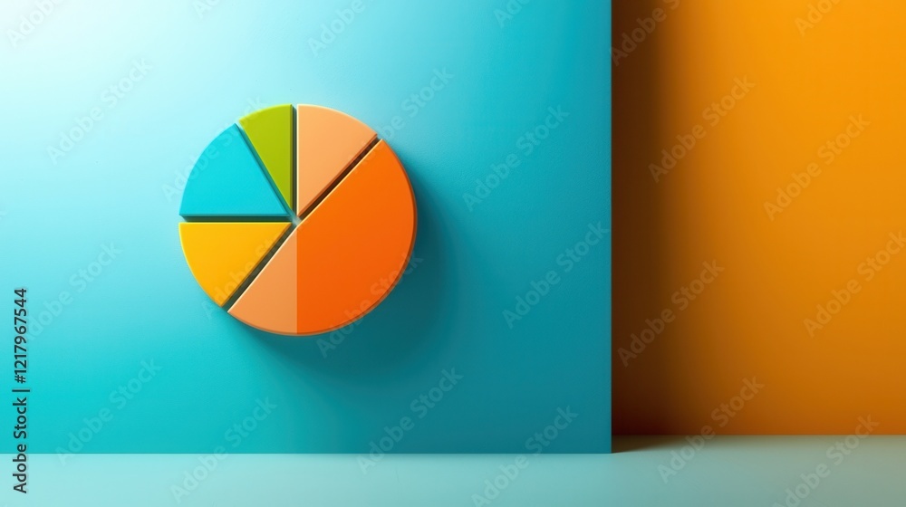 Poster A vibrant pie chart comparing preferences for natural versus artificial tanning methods