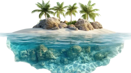 Selbstklebende Fototapeten islands landscape panoramic outdoors on transparent background © PNG Kingdom 
