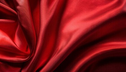 Obraz premium red satin fabric background