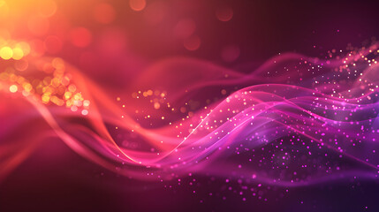 Fototapeta premium A vibrant abstract background with flowing waves and sparkling lights.